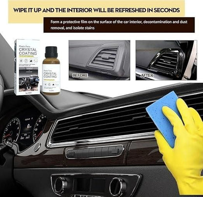 Tekvaro™ Crystal Coat – Ultimate Dashboard & Interior Restorer