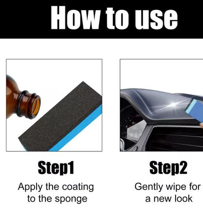 Tekvaro™ Crystal Coat – Ultimate Dashboard & Interior Restorer